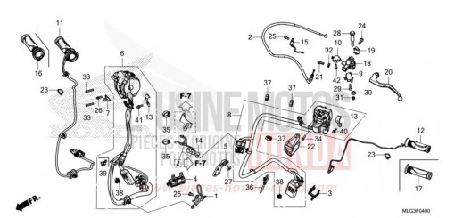 HEBELGRIFF/SCHALTER/KABEL (MT) CRF1100AN de 2022